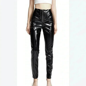 I.AM.GIA. Winona 2.0 Pants Jet Black Faux Leather Motocross Bikercore Size S